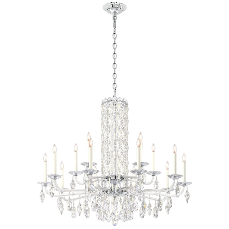 Sarella 15-Light White and Clear Crystal Chandelier