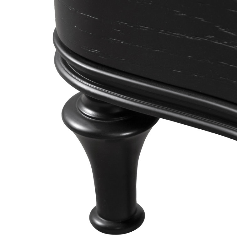 Seabliss Black Solid Wood 5-Drawer Chest with Felt Lined Drawer