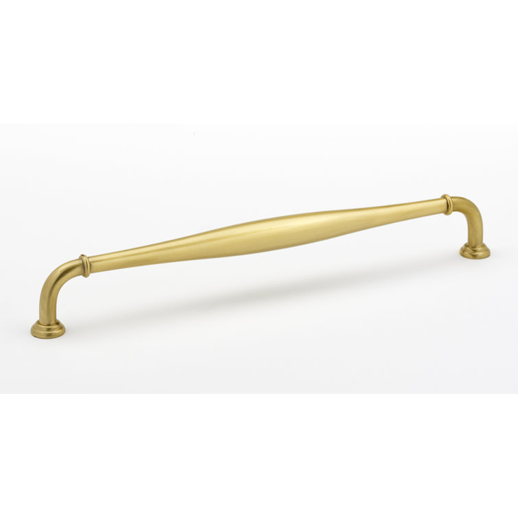 18" Satin Brass Modern Appliance Pull with Mounting Hardware