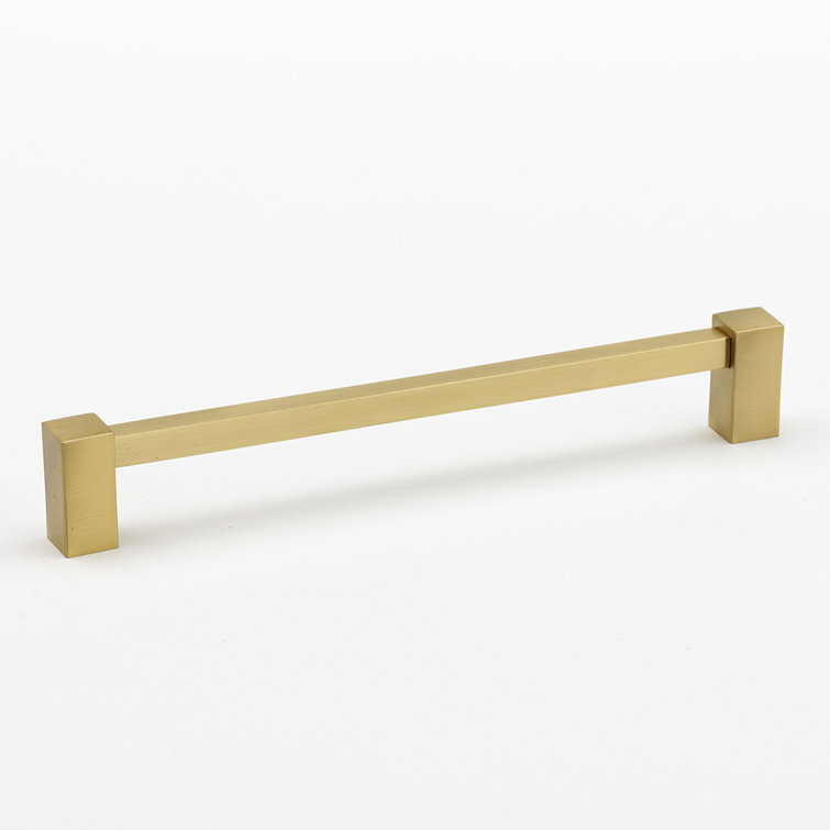 Satin Brass 8" Contemporary Appliance Pull with Mounting Hardware