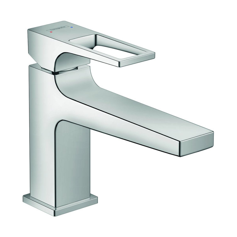 Sleek European Brushed Nickel Single Hole Bathroom Faucet