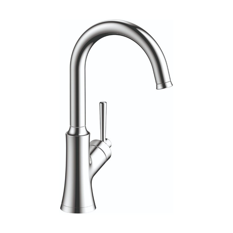 Joleena Chrome Pull-Out Spray Bar Faucet with Lever Handle