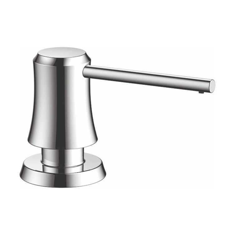 Joleena 16 oz Matte Black Stainless Steel Kitchen Soap Dispenser