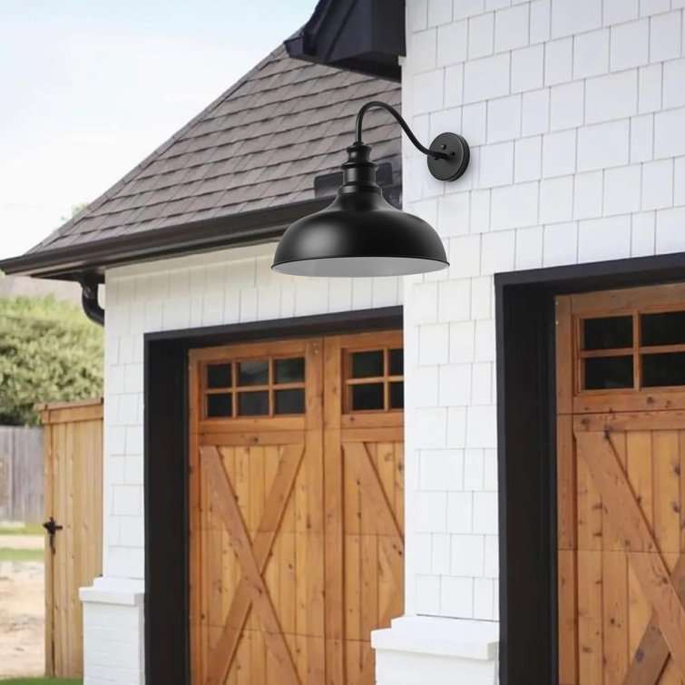 Black Iron 20.47'' Dimmable Outdoor Wall Light
