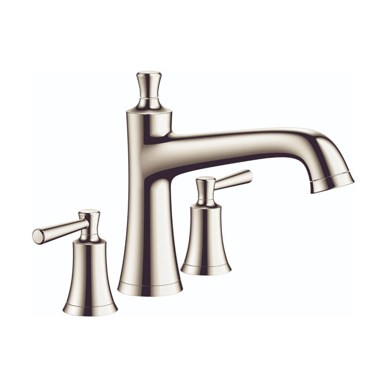 Polished Nickel Double Handle Roman Tub Faucet