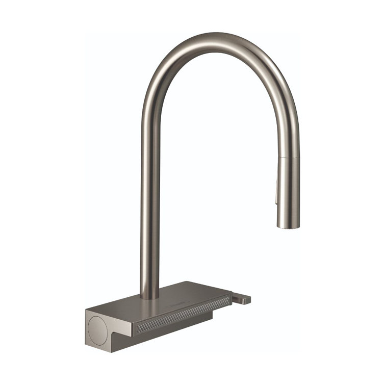 Stainless Steel Modern Pull-Down Kitchen Faucet with Spray