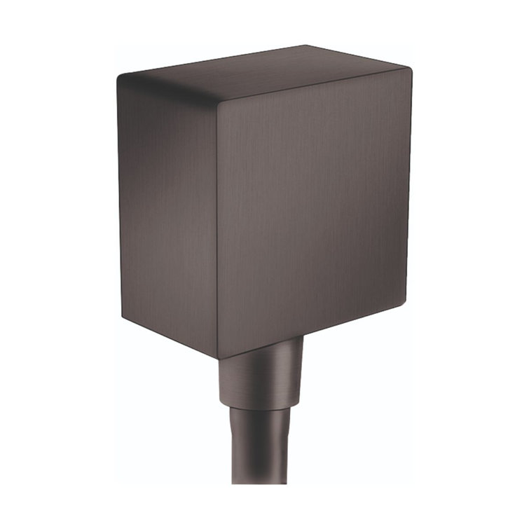 Black Chrome Modern Wall Mount Outlet with Backflow Prevention