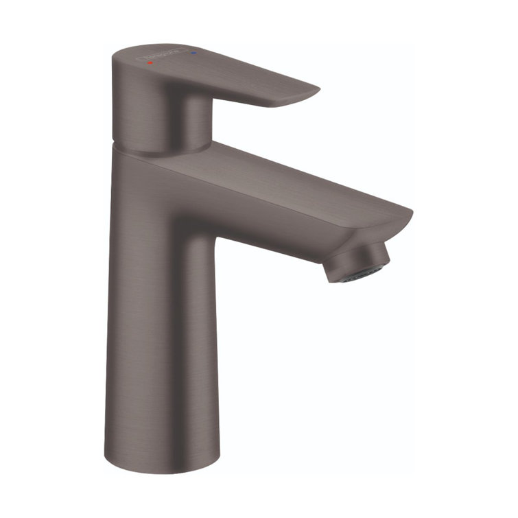 Sleek Modern 6'' Black Brass Single-Hole Faucet with Eco-Friendly Design