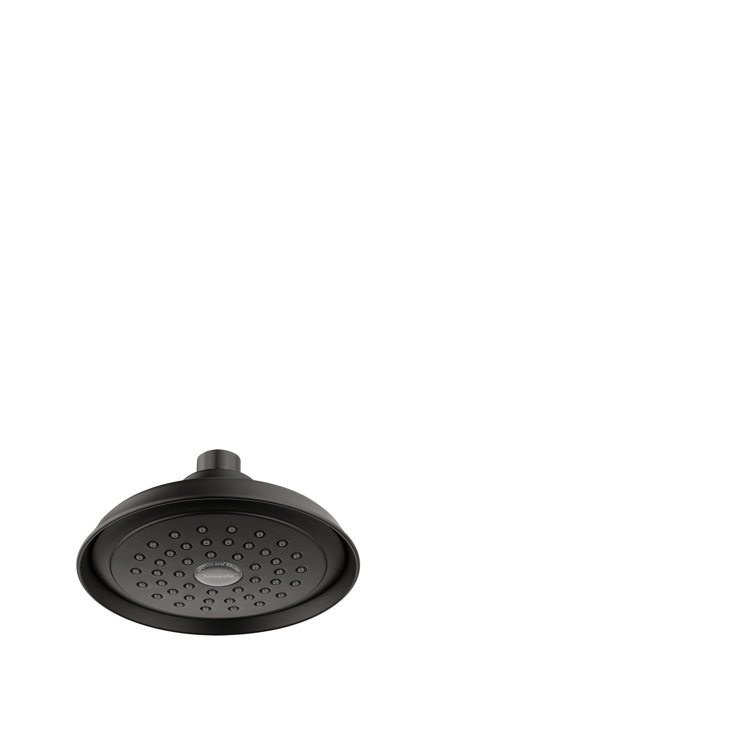 Joleena Matte Black 5.75" Round RainStream Shower Head