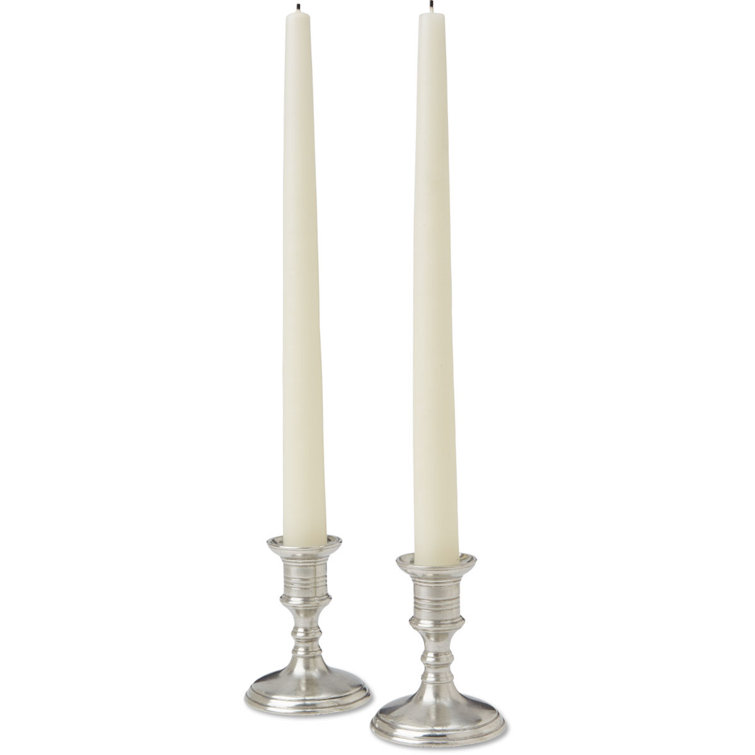 Prato Handmade Pewter Taper Tabletop Candlestick