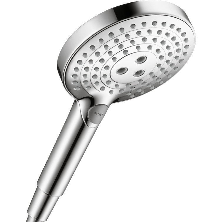 Chrome Modern Handheld Multi-Head Shower with Select