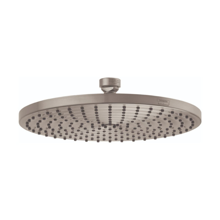 Brushed Nickel 10-Inch Round Rain Shower Head