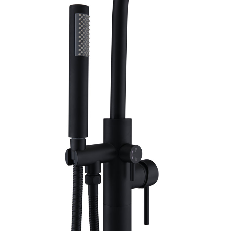 Oil Rubbed Bronze Freestanding Tub Faucet with Hand Shower