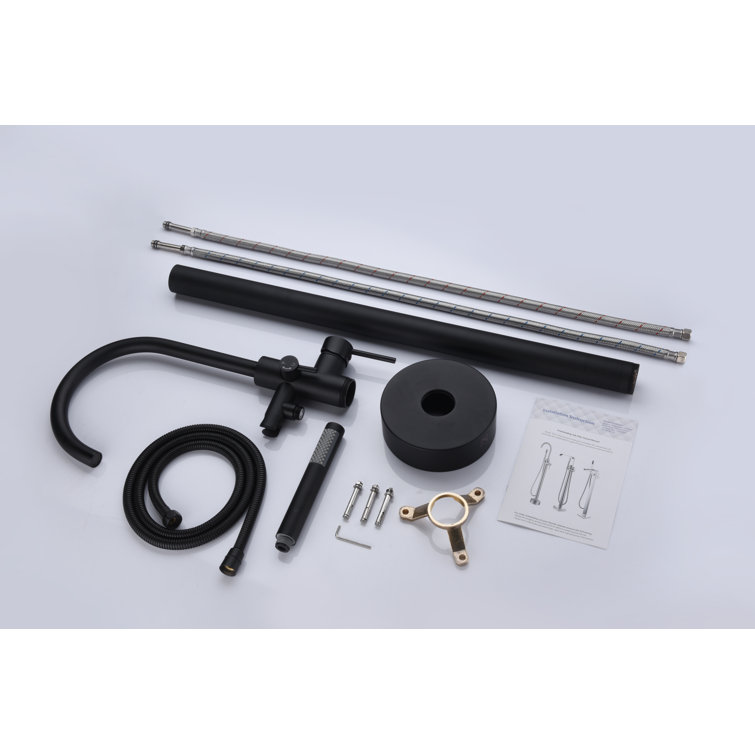Oil Rubbed Bronze Freestanding Tub Faucet with Hand Shower