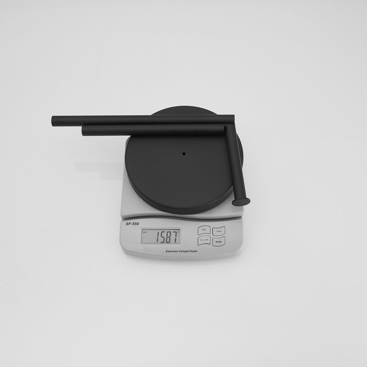 Matte Black Stainless Steel Freestanding Toilet Paper Holder