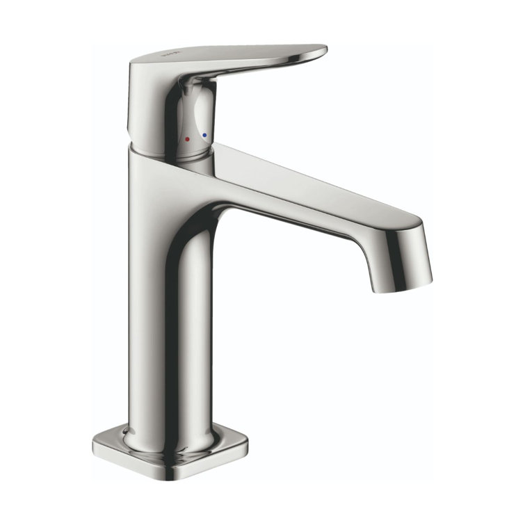 Chrome Single-Handle Modern Bathroom Faucet with Drain Assembly