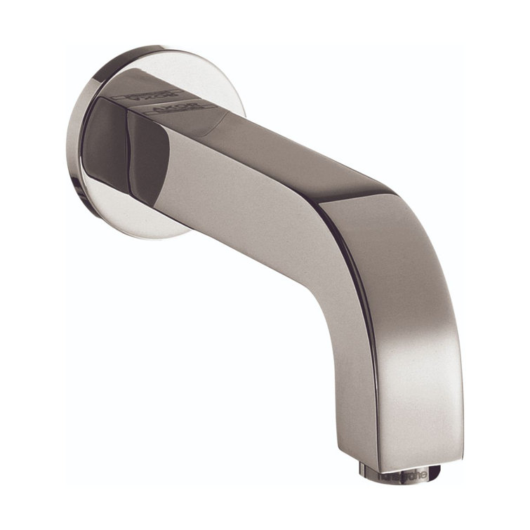 Chrome Modern Deck Mounted Tub Spout with Diverter
