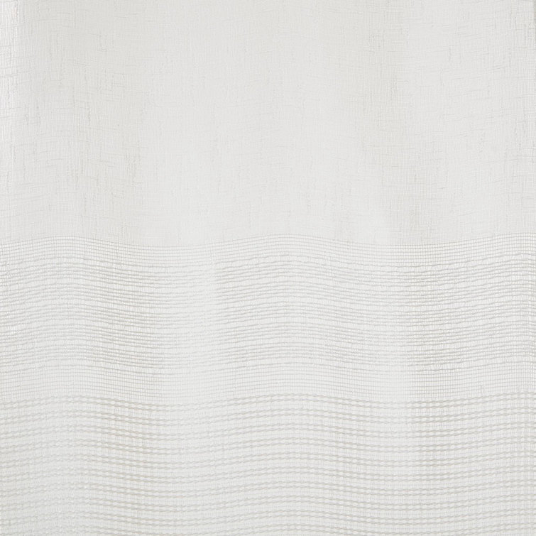 Polyester Semi Sheer Curtain Panel Pair