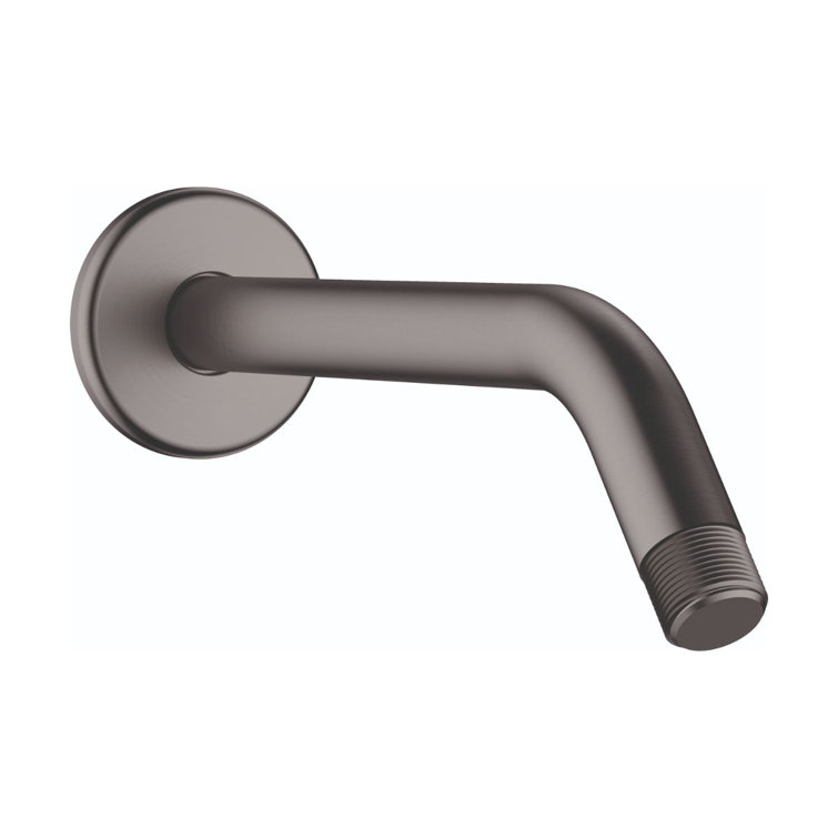 9-Inch Brushed Black Chrome Wall-Mount Shower Arm