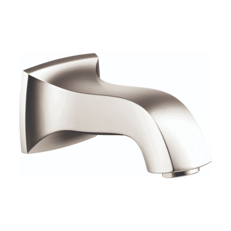 Polished Nickel Modern Wall Mounted Tub Spout
