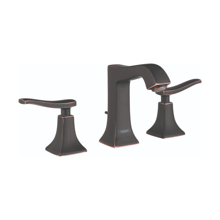 Elegant Polished Nickel 8" Widespread Brass Bathroom Faucet