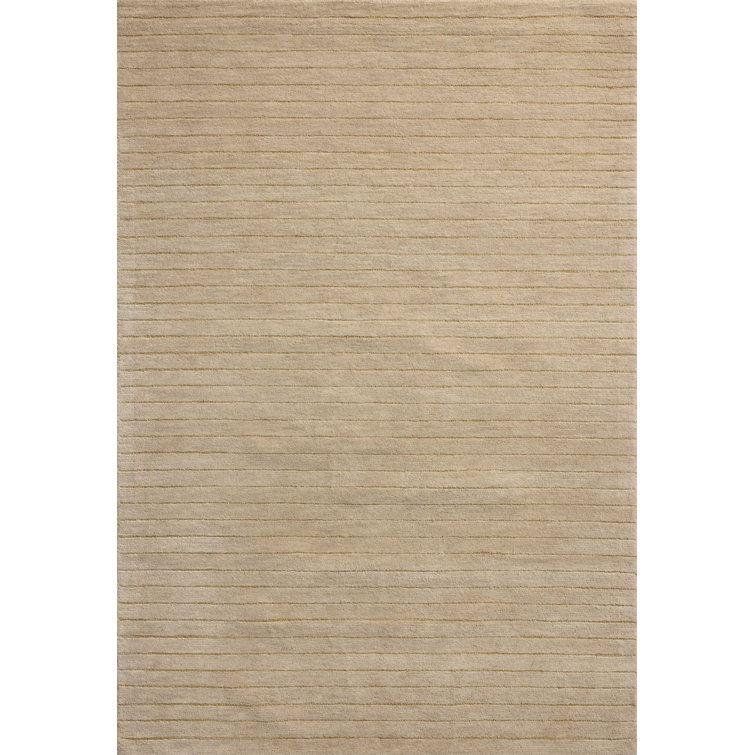 Henry Beige and Wheat Hand-Tufted Wool Area Rug 7'-9" x 9'-9"