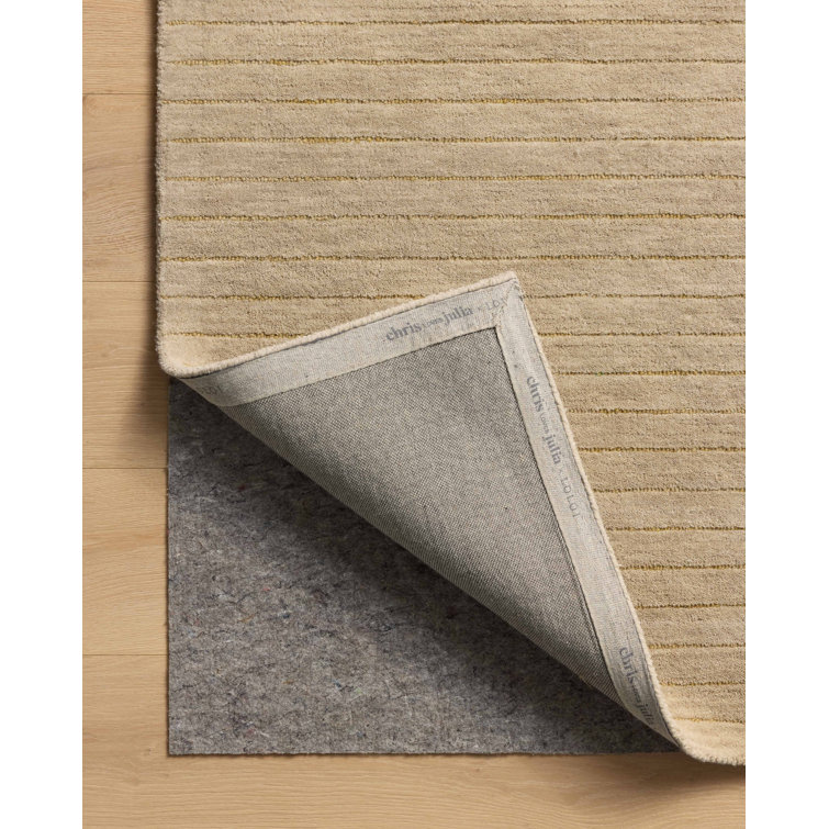 Henry Beige and Wheat Hand-Tufted Wool Area Rug 7'-9" x 9'-9"