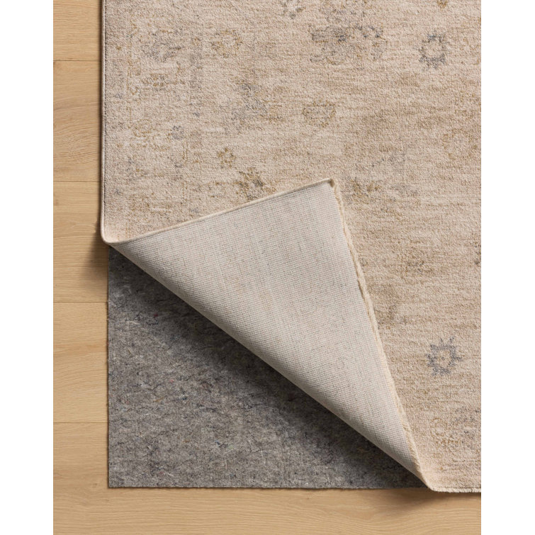 Louisa Oatmeal Stone Polyester Runner Rug 2'7" x 14'