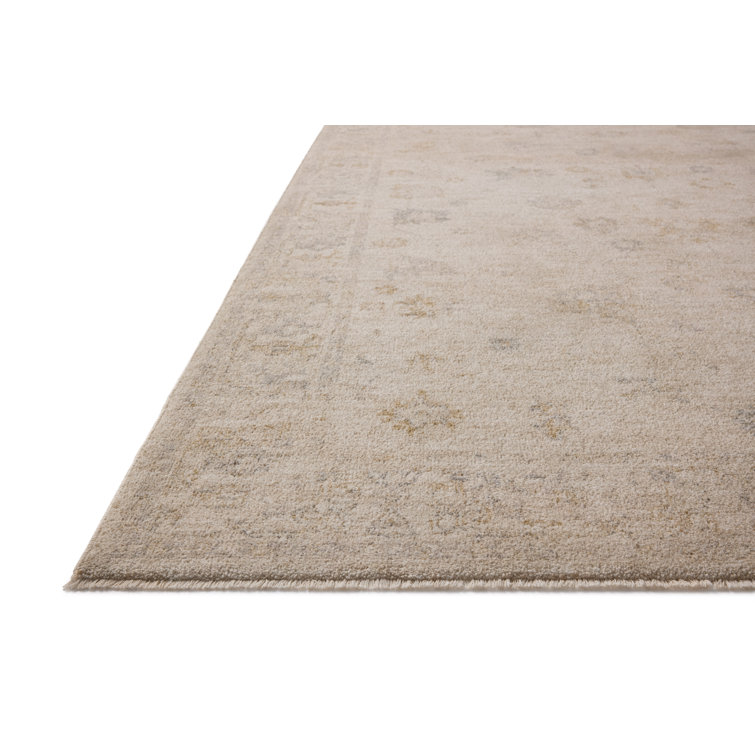 Louisa Oatmeal Stone Polyester Runner Rug 2'7" x 14'