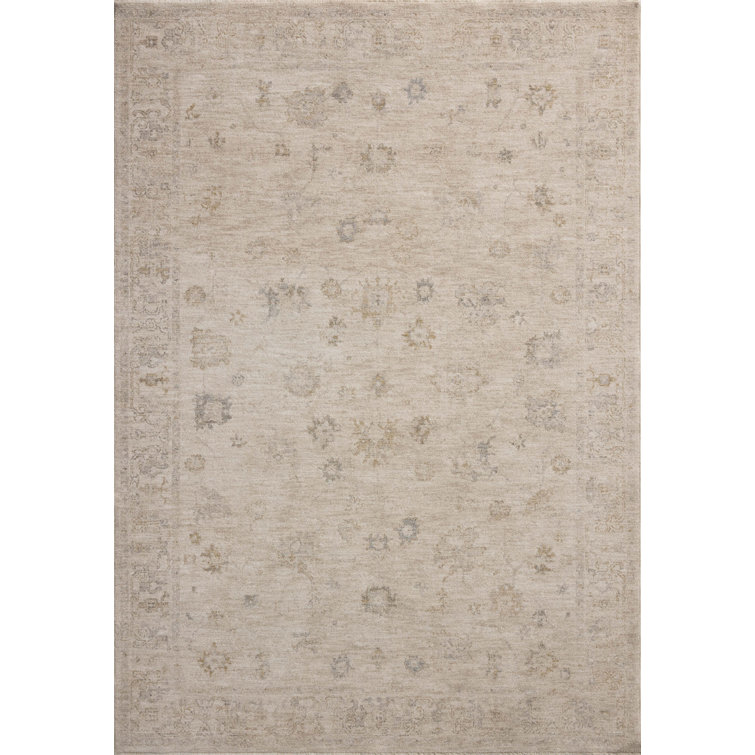 Louisa Oatmeal Stone Polyester Runner Rug 2'7" x 14'