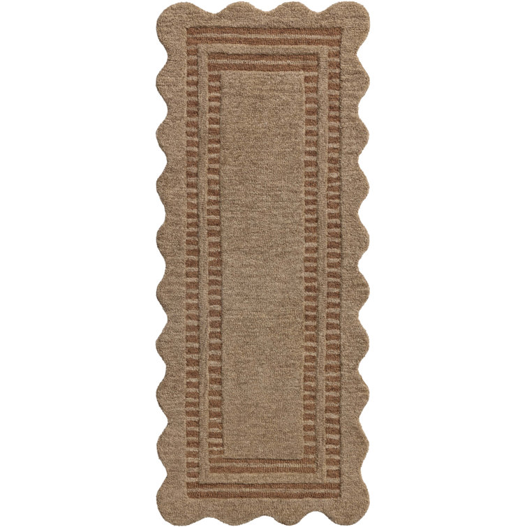 Scottie Mocha and Clay Hand-Tufted Wool Area Rug 3'-6" x 5'-6"