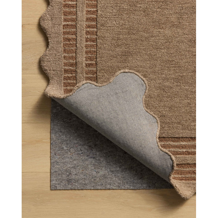 Scottie Mocha and Clay Hand-Tufted Wool Area Rug 3'-6" x 5'-6"
