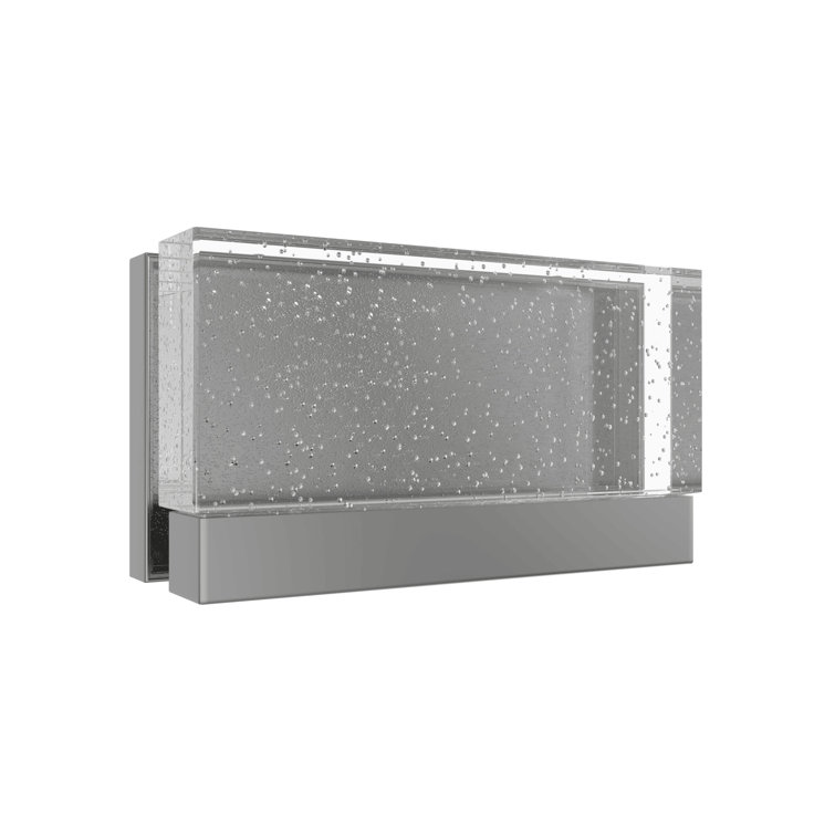 Polished Nickel Dimmable Crystal Shade Wall Sconce