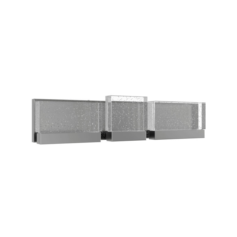 Sculptural Glacier 24" Polished Nickel Dimmable Sconce