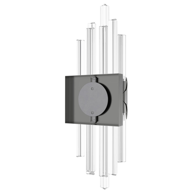 Glacier Avenue 22" Dimmable Nickel Wall Sconce