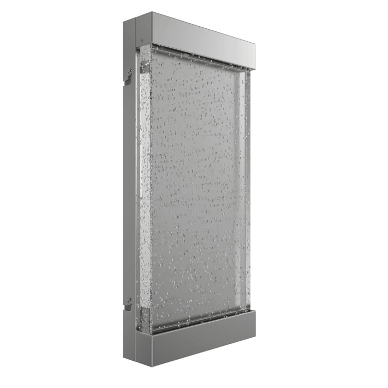 Glacier Polished Nickel 15" Dimmable LED Wall Sconce