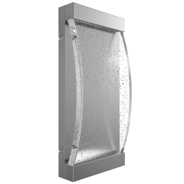 Glacier Avenue 15" Polished Nickel Dimmable Sconce