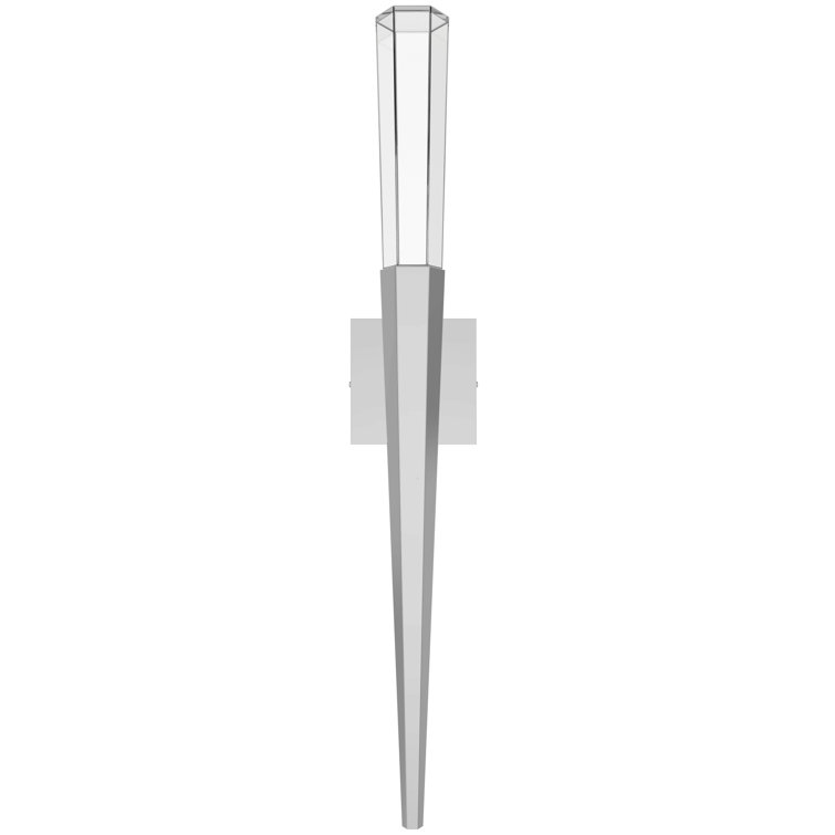 Polished Chrome Dimmable Crystal Accent Wall Sconce