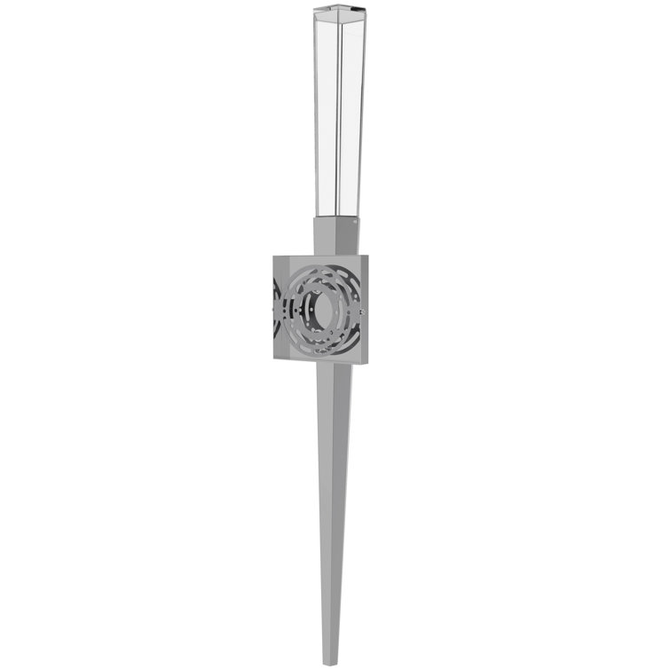 Polished Chrome Dimmable Crystal Accent Wall Sconce
