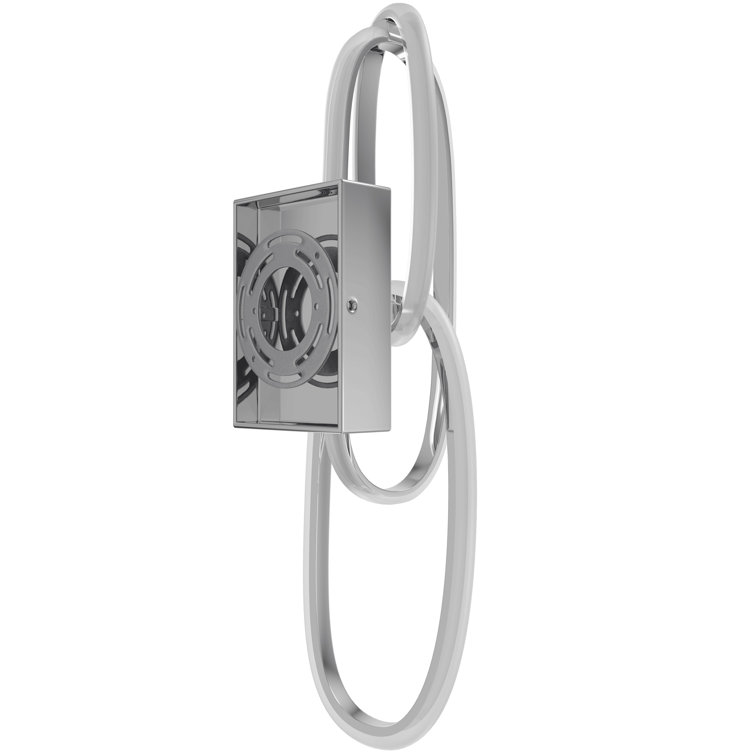 Chrome 22" Dimmable Direct Wired LED Sconce