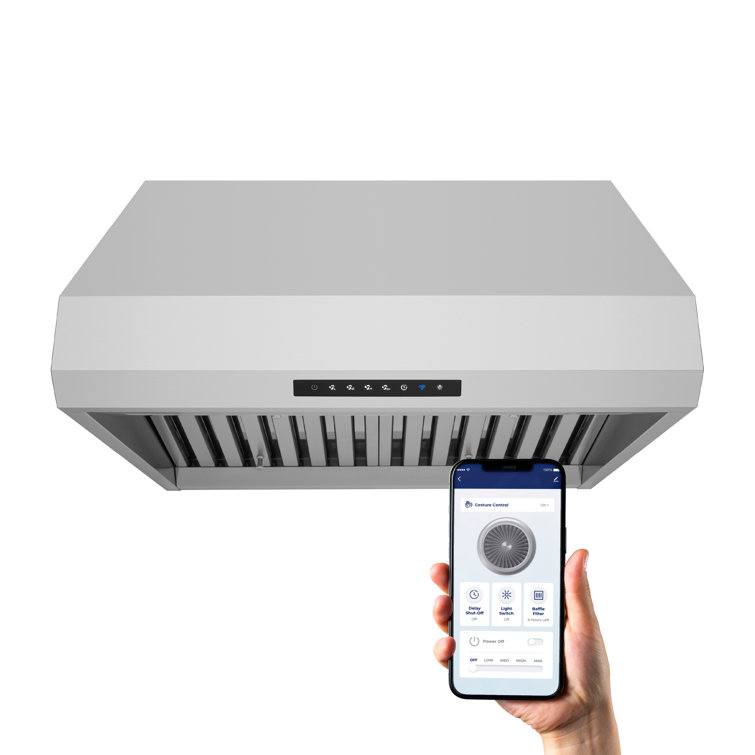 30" Stainless Steel Under Cabinet Range Hood with Smart App Control