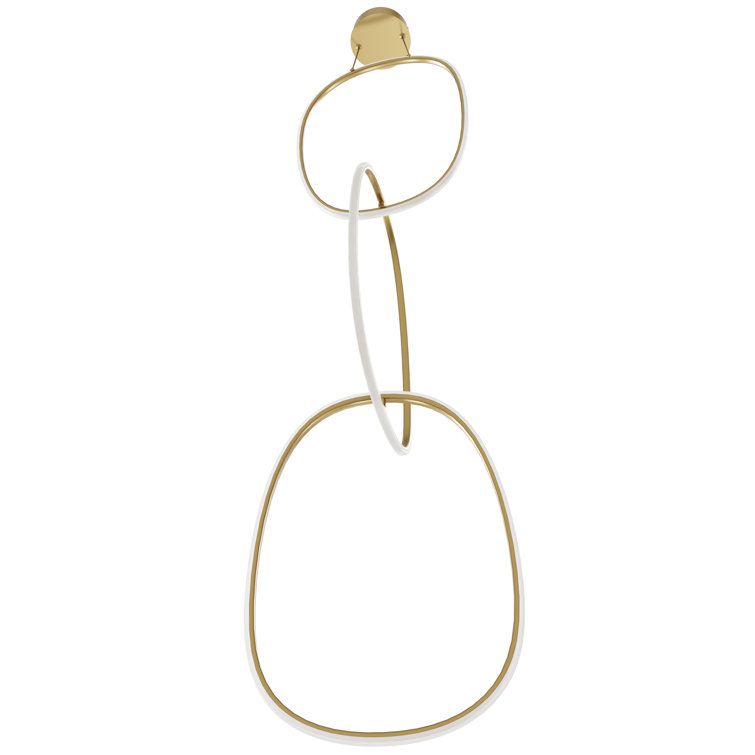 Gold Glass Globe LED Pendant Light