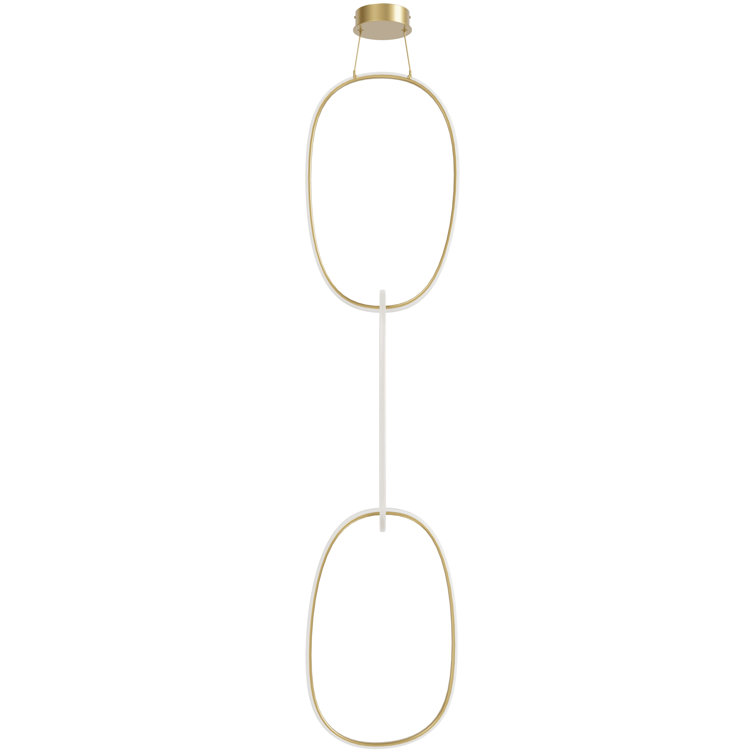 Gold Glass Globe LED Pendant Light