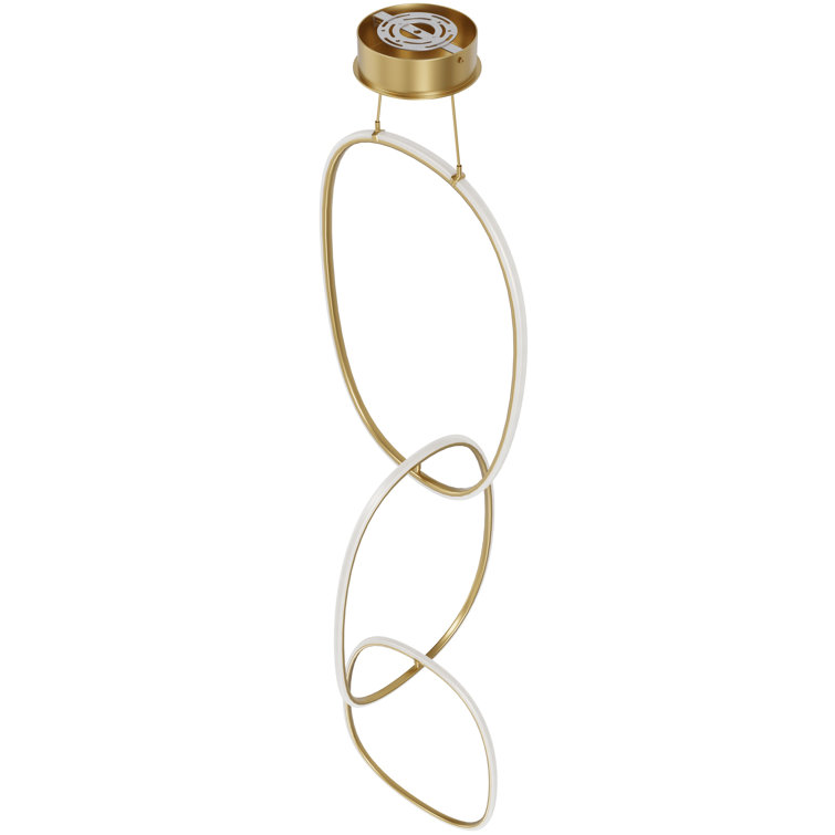 Gold Glass Globe LED Pendant Light