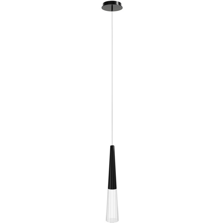 Gun Metal Crystal Mini Pendant Light with LED Bulb