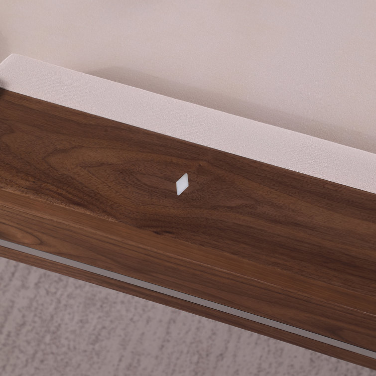 Harmony 7 ft Natural Walnut and Gunmetal Pool Table