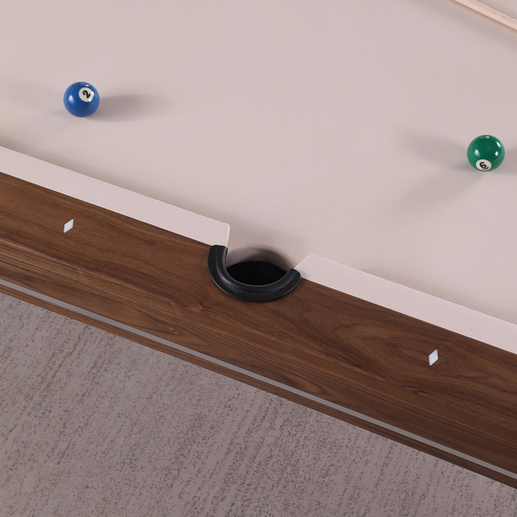 Harmony 7 ft Natural Walnut and Gunmetal Pool Table