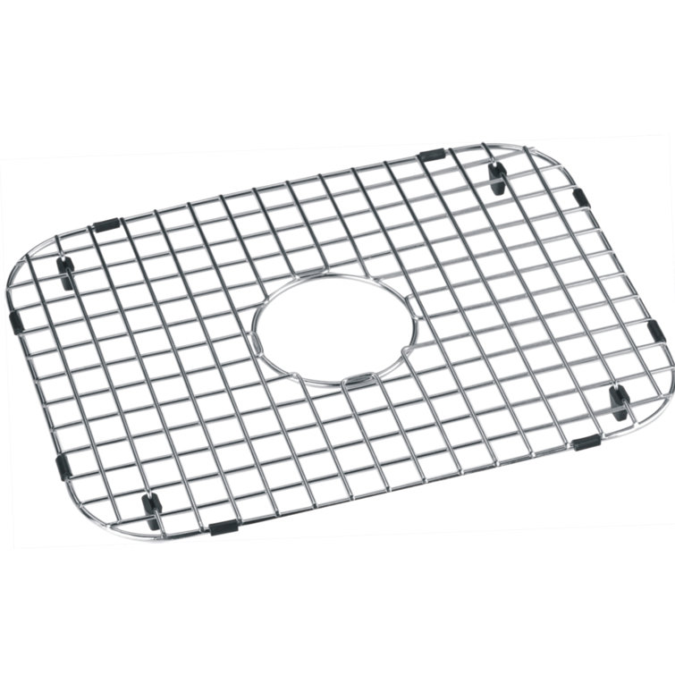 Rectangular Silver Stainless Steel Sink Bottom Grid