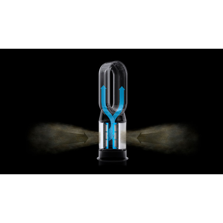 White and Gold Electric Air Purifier with Remote Control