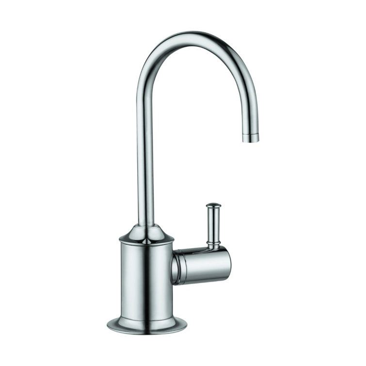 Sleek Euro-Style Steel Optik Kitchen Faucet with 360° Swivel Spout